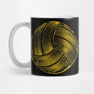 Volley ball | woodcut design Mug